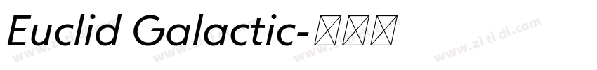 Euclid Galactic字体转换